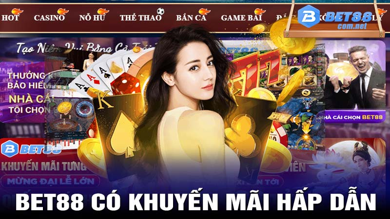 Bet88 có nhiều khuyến mãi hấp dẫn