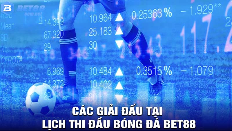 Những giải đấu trong Lịch Thi Đấu bóng đá tại bet88