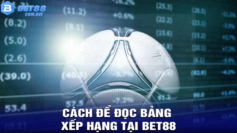 Cách để đọc Bảng Xếp Hạng tại bet88